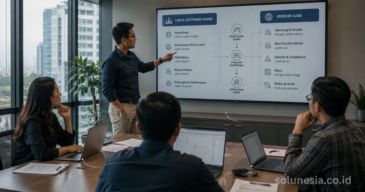Software House Lokal vs Vendor Luar: Apa yang Perlu Dipertimbangkan?