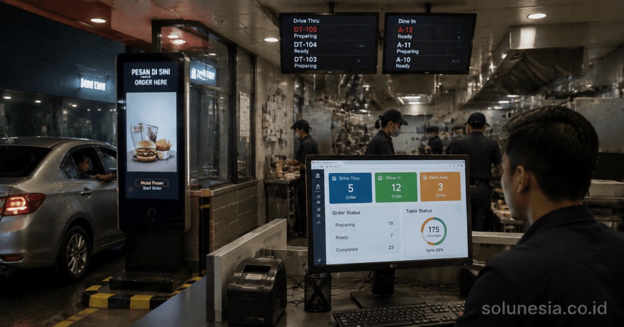 Studi Kasus ERP Restoran 175 Meja dengan Kiosk Drive-Thru