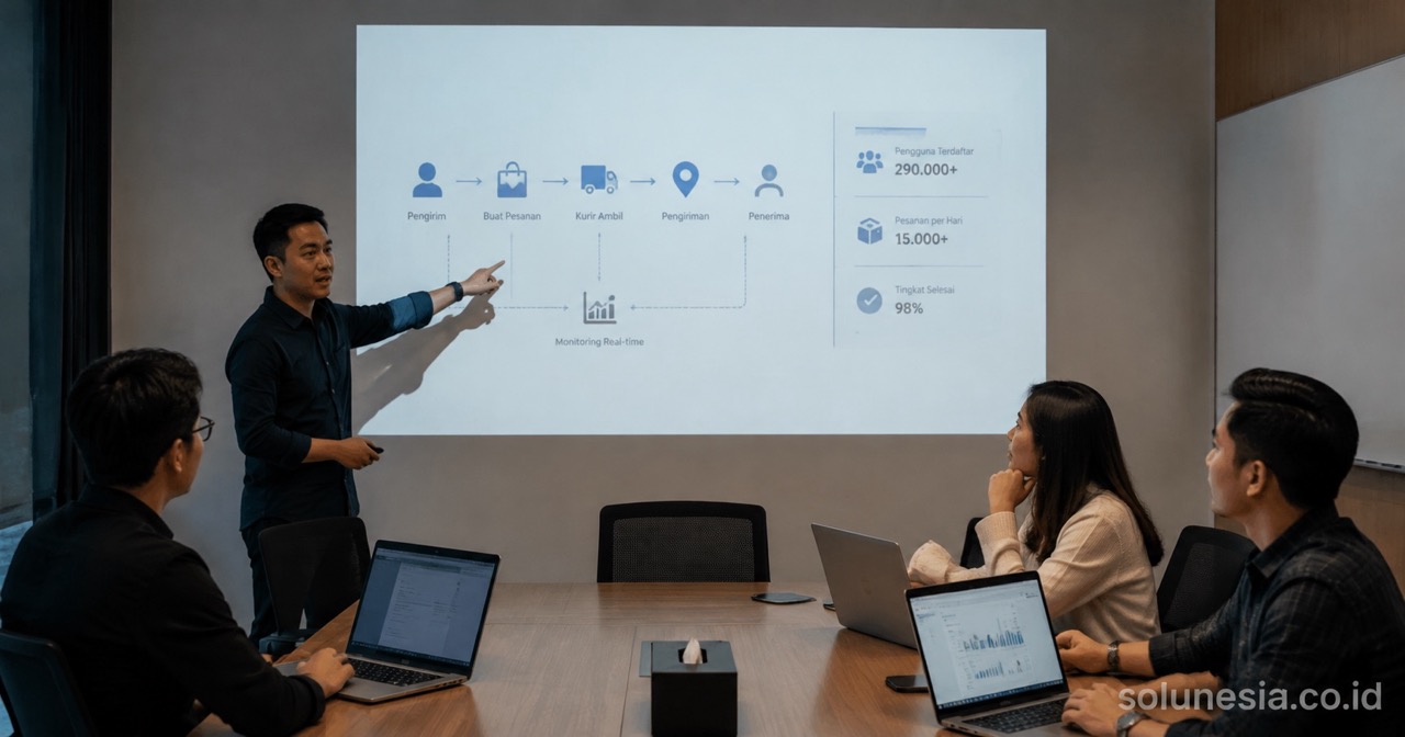 Studi Kasus Platform Pengiriman dengan 290 Ribu Pengguna di Indonesia