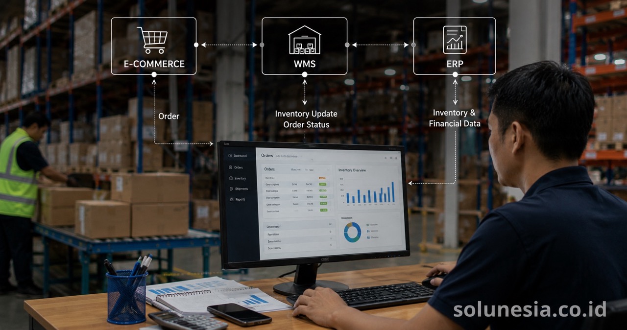 Integrasi WMS, ERP, dan E-Commerce untuk Operasional yang Lebih Terhubung