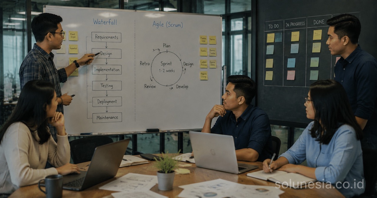 Agile atau Waterfall untuk Proyek Software Kustom: Mana yang Lebih Cocok?