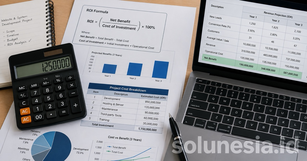 Cara Menghitung ROI Pengembangan Website dan Sistem Perusahaan