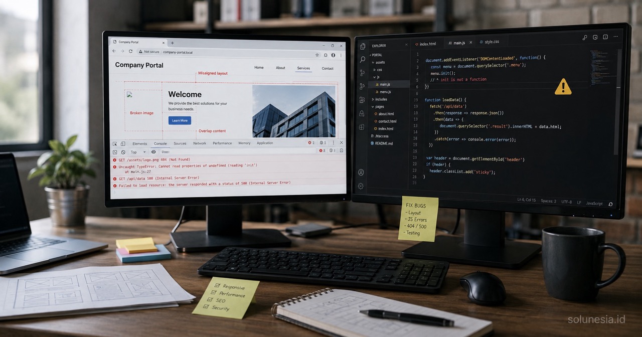 Kesalahan yang Sering Terjadi Saat Membangun Website Perusahaan