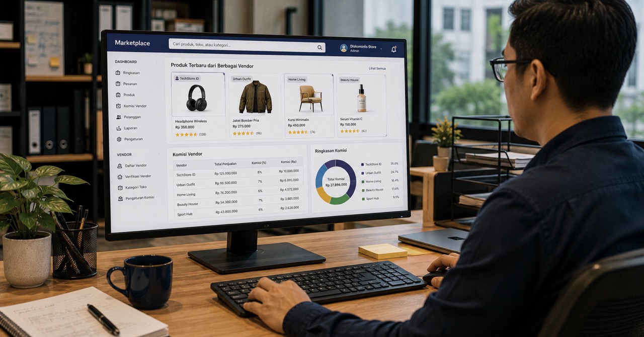 Marketplace Multi-Vendor Kustom: Kapan Bisnis Perlu Membangun Sendiri?
