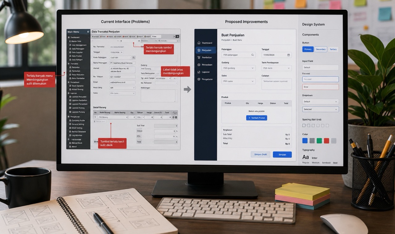Masalah UI/UX yang Sering Membuat Software Bisnis Sulit Digunakan