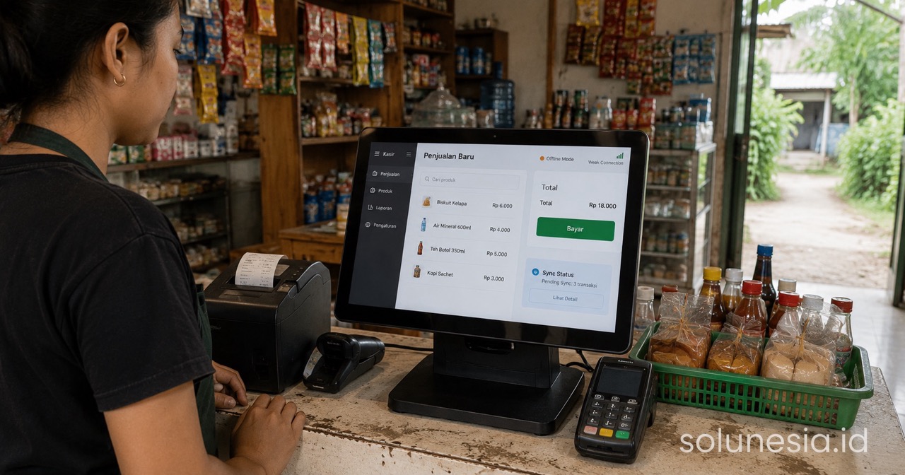 POS Offline-First untuk Bisnis dengan Koneksi Internet Tidak Stabil
