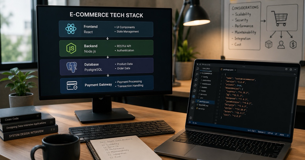 Tech Stack E-Commerce Kustom: Apa yang Perlu Dipertimbangkan Sebelum Development