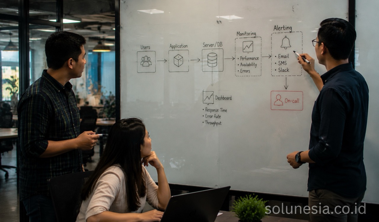 Monitoring dan Alerting: Mengapa Sistem Bisnis Tidak Cukup Hanya Berhasil Go-Live?